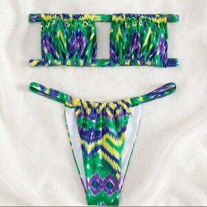 Tie Dye Bandeau Bikini